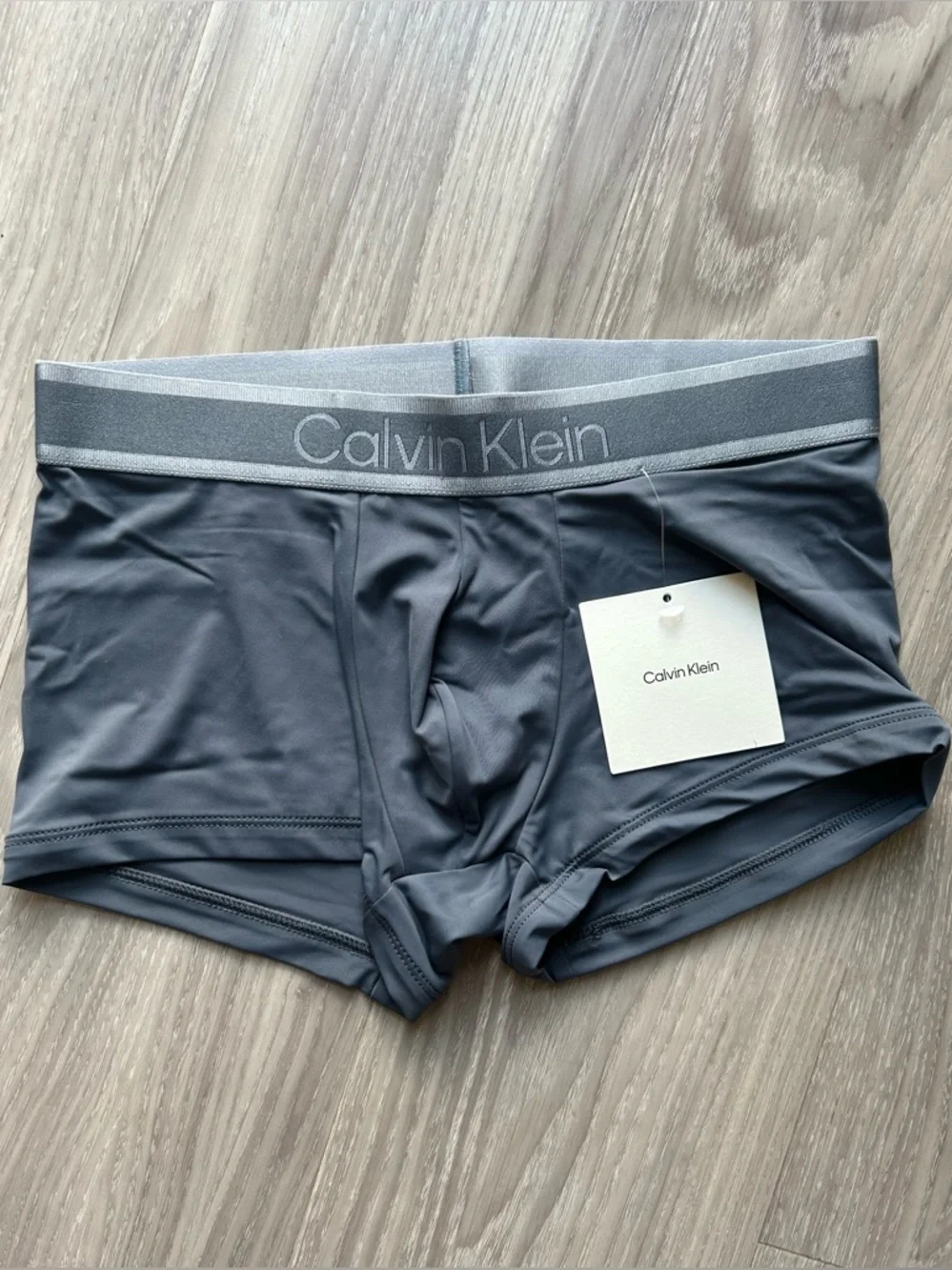 Calvin Klein | Tonal Logo Trunk in Turbulence Grey (Small)